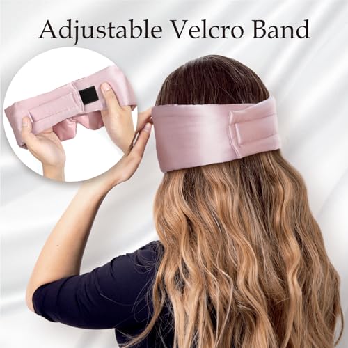 Zenssia 100% Mulberry Silk Sleep Mask Eye Mask for Men and Women, Light Plum - color: Light Plum
