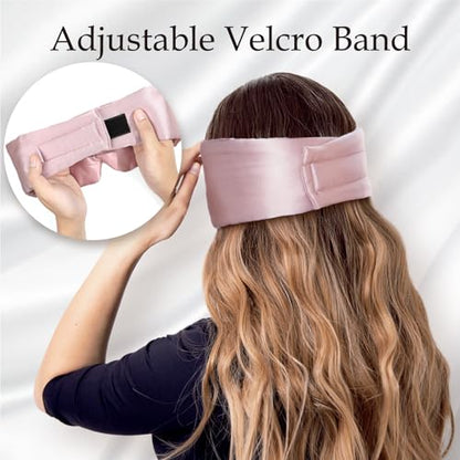 Zenssia 100% Mulberry Silk Sleep Mask Eye Mask for Men and Women, Light Plum - color: Light Plum