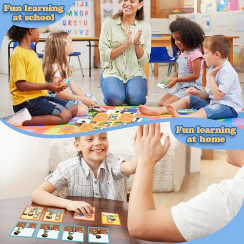 Kasfalci 4-Scene Sequence Board Game, Back to School Supplies, Sequencing Flash Cards, Speech Therapy Materials Sensory Toys for Kids with Autism, Preschool Learning Activity for Improve Storytelling - style: 4-Scene Sequencing Cards
