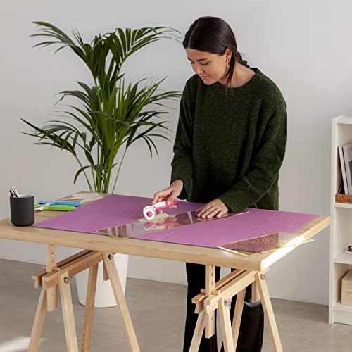 Elan Cutting Mat A1 Pink & Purple, Large Self Healing Cutting Mat 24 x 36 Inch, 5-Ply Craft Board Pink, Hobby Board for Crafts 24x36 Inch - style: 36 x 24"