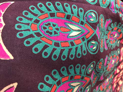 raajsee Mandala Round Beach Tapestry Hippie/Boho Beach Blanket Roundie/Indian Cotton Throw Bohemian Round Table Cloth/Yoga Mat Meditation Picnic Rugs 70 inch Circle (PURPLE) - color: PURPLE