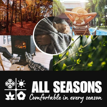 Huglanket Meditation Gifts, Throw Blanket for All Seasons 50" × 65"