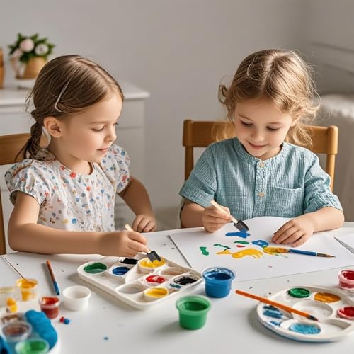 24 Pcs Foam Paint Brushes Set, 1'',2'',3'',4'', Sponge Paint Brush, Wooden Handles Foam Brush for Painting, Craft, Staining, Varnish, Touch Up, Art, Acrylics - size: 24 Packs Mixed Sizes