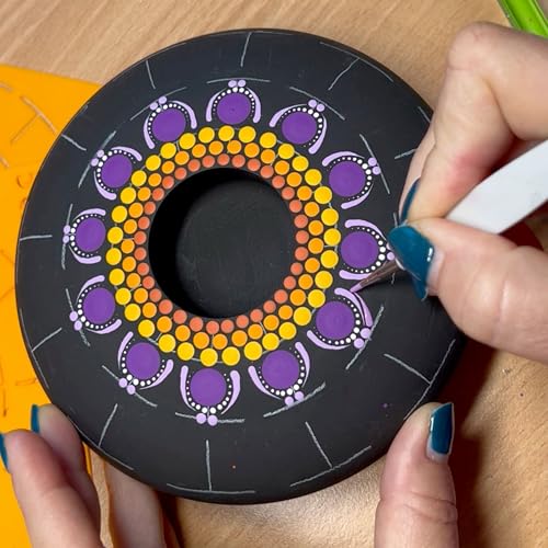 Happy Dotting Company Extra Fine Stylus — Micro Precision Double-Ended Dotting Tool & Embossing Stylus | 0.5mm & 1.0mm Tips for Mandala Art, Paper Embossing & Nail Art Detail Work