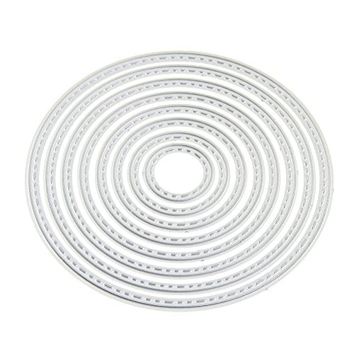 Big Round Cutting Dies Handmade DIY Paper Cards Album Decoration Stencils Template Embossing for Card Scrapbooking Craft Circle - style: Big Round