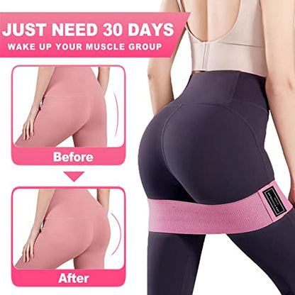 DICYWUDI Pilates Essentials Kit for Home Women, Pilates Equipment for Workouts, 6 Fabric Resistance Bands, 12 Inch Magic Circle Yoga Ring, Mini Exercise Ball, Great Exercise Equipment - color: 8pcs Pink set