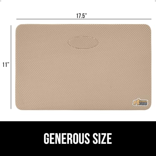 GORILLA GRIP® Extra Thick Foam Kneeling Pad for Gardening, 17.5x11 Beige - color: Beige