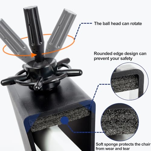 Mannequin Head Clamp Stand for Chairs, Adjustable Wig Head Stand Holder for Cosmetology Hairdressing Seat Back Clamp (Small) - size: Small