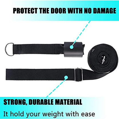Stretching Strap with Door Anchor & Resistance Band – Improve Leg Stretch Flexibility for Splits, Ballet, Dance, Cheer, Yoga & Gymnastics - Home Leg Stretcher Trainer Equipment Stuff for All Levels