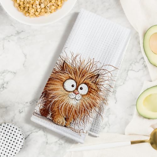 Jztco 4 Pcs Cute Cat Kitchen Towels, Funny Cats Gifts Hand Tea Towel - color: Multi 1562