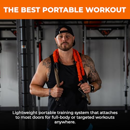 Stroops Slastix Dual Resistance Bands Training Kit - Complete Resistance Band Set for Strength, Mobility & Full-Body Workout | 90 System Spine Strap - color: Black, size: Very Heavy