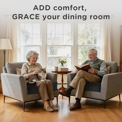 AddGrace High Density Recliner Cushion for Elderly 20x20in Black - color: Black