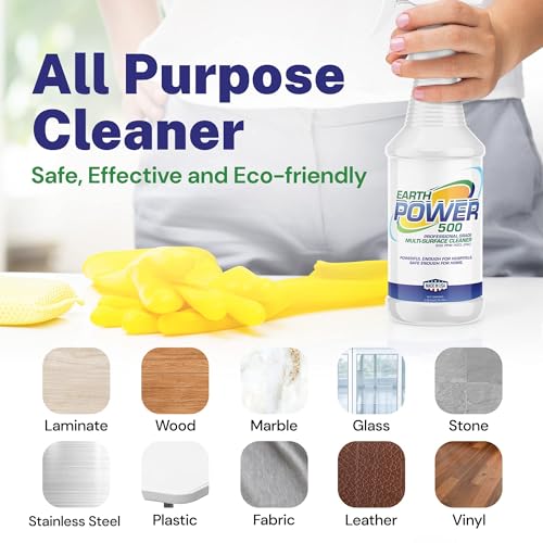 Earth Power Hypochlorous Acid 500 PPM Multipurpose Cleaner – 32 oz - style: 32 Fl Oz