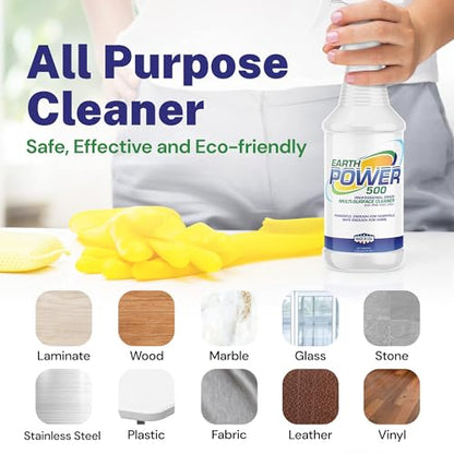 Earth Power Hypochlorous Acid 500 PPM Multipurpose Cleaner – 32 oz - style: 32 Fl Oz
