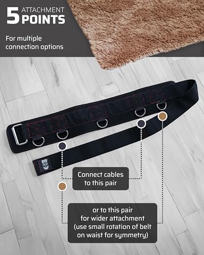 THEFITGUY Flexibility & Strength Bundle – Multi-Attachment Cable Machine Belt and Quads Stretcher Strap for Dynamic Training and Recovery