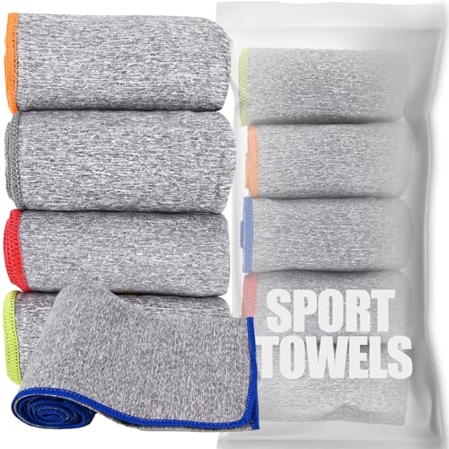 Microfiber Quick Dry Gym Towel, Lint Free Odor-Free Absorbent Fiber, Fast Drying, Men & Women Workout Gear for Body Sweat, Working Out, Towels (Grey, 5Pack - 16 * 27Inch) - color: Grey, size: 5Pack - 16*27Inch
