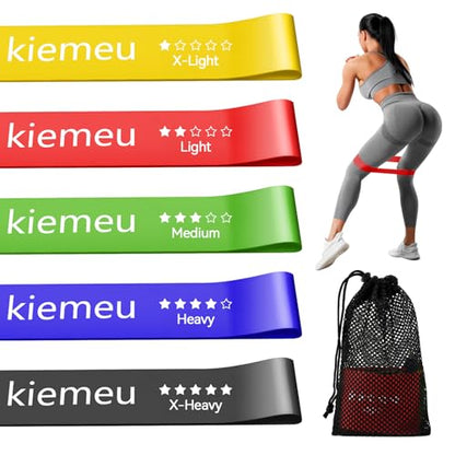 Latex Mini Loop Resistance Bands for Working Out Legs, 6 cm Wide Version | Elastic Stretch Bands For Exercise Loop Bands, Rubber Exercise Bands For Physical Therapy And Rehab
