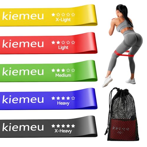 Latex Mini Loop Resistance Bands for Working Out Legs, 6 cm Wide Version | Elastic Stretch Bands For Exercise Loop Bands, Rubber Exercise Bands For Physical Therapy And Rehab