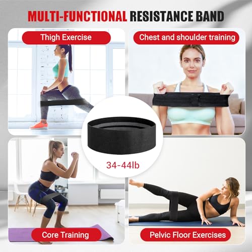 Thigh Trainer for Women, 15-70lb Adjustable Resistance Resistance Band | Inner Thigh Exerciser for Yoga & Weight Loss at Home Gym, Kegel Exercise Equipment for Pelvic Floor Muscle Repair