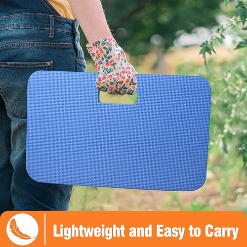 Gardzen 3-Pack Extra Thick Garden Kneeling Pad | EVA Foam Kneeler Pad for Gardening, Baby Bath, Yoga, Pilates, Exercise, 18" x 11" x 1.5", Blue - size: 18" x 11" x 1.5" - 3 Pack