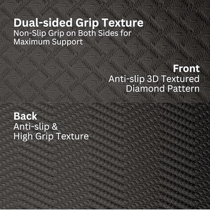 Extra Wide & Large Foldable Yoga Mat, 72" x 48", 6mm/8mm Thick - color: Black, size: 48" x 72" x 1/3"