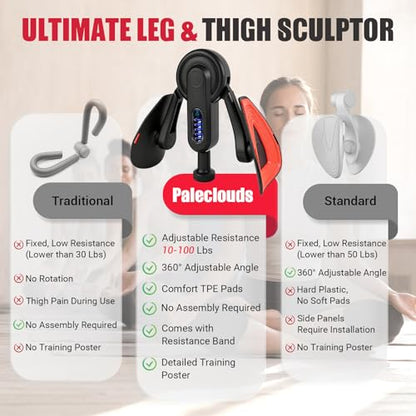 Thigh Trainer for Women, 10-100lb Adjustable Pelvic Floor Exercise