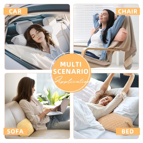 Extra Long Round Body Pillow 59 * 7.87“ Extra Soft Bolster Pillows for Bed with Removable Pillowcase,Yellow - color: Yellow, size: 59IN