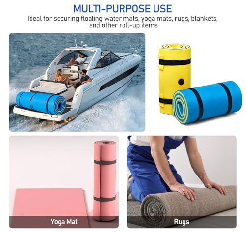 Floating Mat Straps, 16.5 ft 2-Pack Tie-Downs for Storage