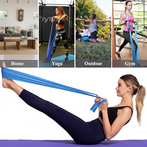Yoga Resistance Bands, Light to Medium Heavy Tension for Stretching and Home Workouts