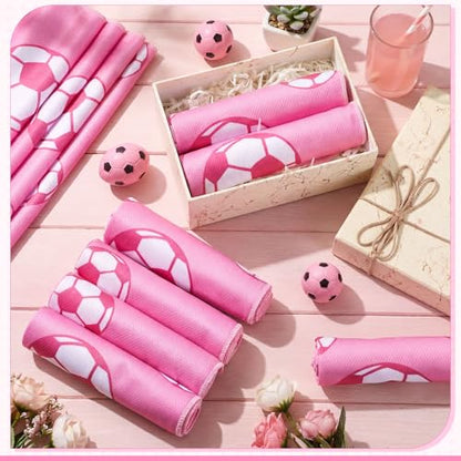 FuWeave 12 Pcs Soccer Cooling Towels Gifts 40 X 12 Inch - color: Soccer, size: 40 x 12 inches