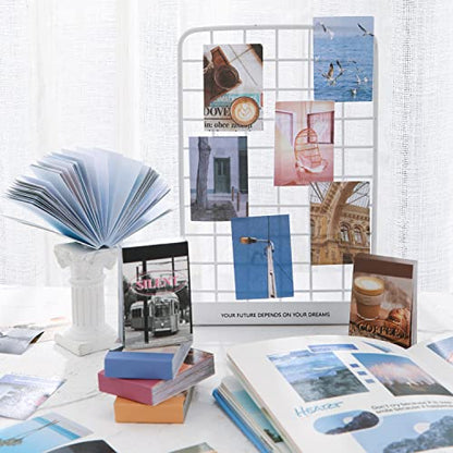 6 Sets 300 Pcs Washi Stickers Book for Journaling, Daily Scenery Life Stuff Travel Sricker Vintage Aesthetic Fashion Scrapbook Stickers Set for Bullet Journal Art Diary Craft Gifts Planner Notebook - style: Fashion Art Style