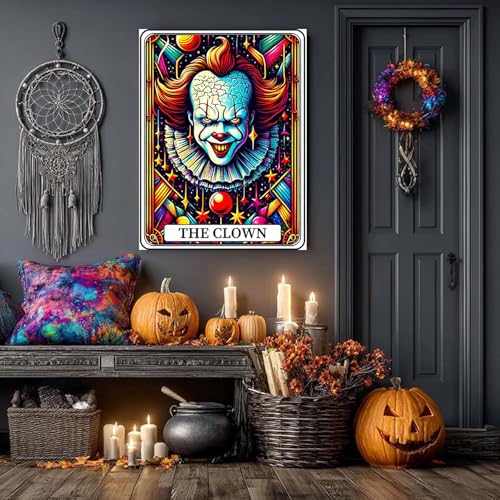 Halloween Diamond Art Kits for Adult Diamond Painting Kit for Beginner | Horror 5D DIY Funny Diamond Dots Full Drill Crafts for Gem Art Dot Art for Adults Home Wall Decor for Teens 12x16 inch - color: DP03527