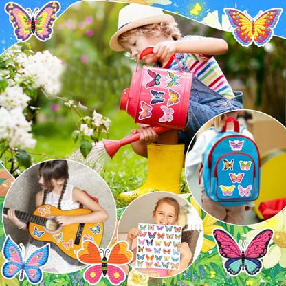 Labeol Diamond Art Kits for Kids Boys and Girls Ages 6-8-10-12 Easy to DIY Creative Diamond Art Sticker Craft by Numbers Kits for Kids and Adult Beginners (Butterfly) - style: butterfly