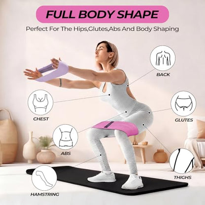 Seenelling 18 Pcs Pilates Ring and Ball Bulk Home Pilate Kit - color: Pink, Purple