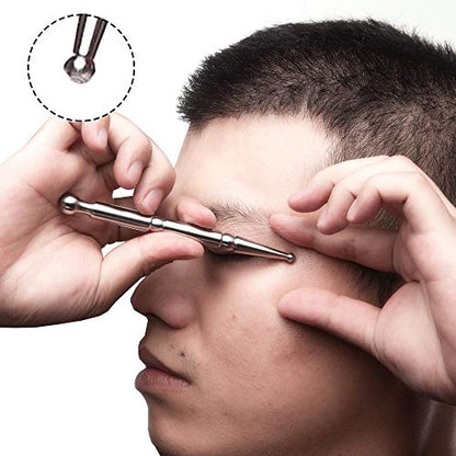 FeelFree Sport Manual Acupuncture Pen, Acupressure Pen & Fascia Stick | Stainless steel massage tool with dual heads for trigger points