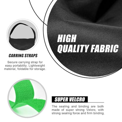 145 LBS Canopy Weights Sand Bags, 4-Pack Sand Bags for Weight Outdoor Advertising Tent Sunshade Fixed Windproof Pop up Canopy Tent Weights (Black-Green Straps) - color: Black-green straps