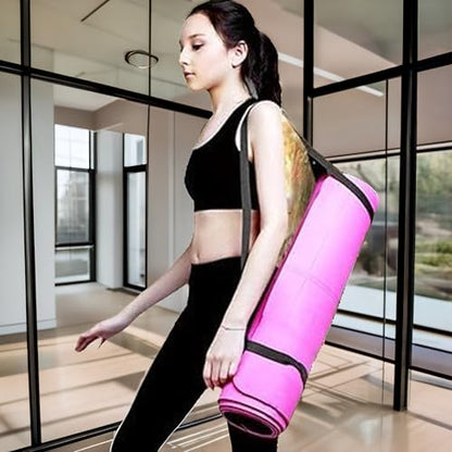 Yoga Mat Straps For Carrying - Yoga Mat Elastic Straps,Adjustable Yoga Carrying Strap Holder Straps,Exercise Mat Carrier Strap,Weight Loss Fitness Binding Rope,Exercise and Fitness Accessories