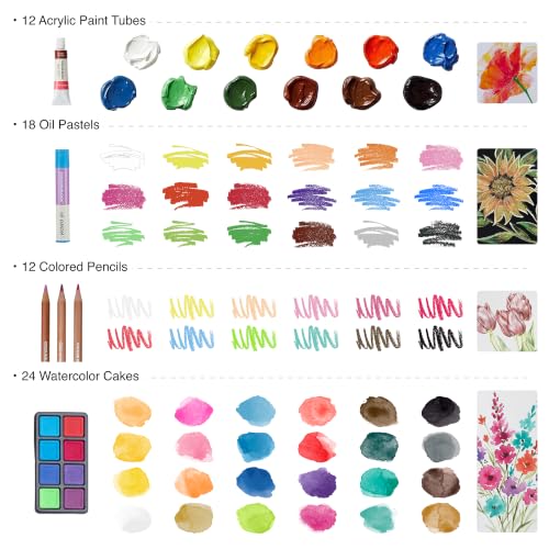 73-Piece Art Set – Premium Art Supplies Kit for Adults, All-in-One Painting and Drawing Set for Artists and Hobbyists