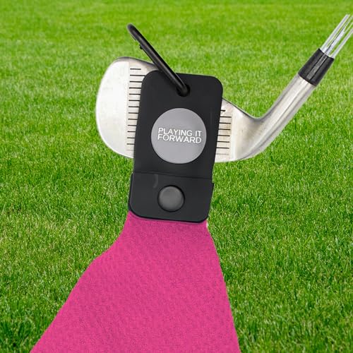Magnetic Golf Towels for Golf Bags with Clip & Ultra Strong Magnet - Waffle Weave Microfiber Towel for Secure Hold on Bags & Carts - Ideal Club Cleaner & Accessories - Pink - color: Pink