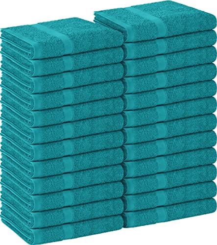 Utopia Towels Salon Towels, Pack of 24, 16x27 in, 100% Cotton, Turquoise - color: Turquoise, size: 24 Pack