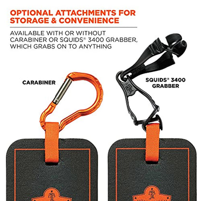 Ergodyne ProFlex 365 Mini Kneeling Pad with Glove Grabber, 4" x 6" x 1, Black - style: Pad with Glove Clip