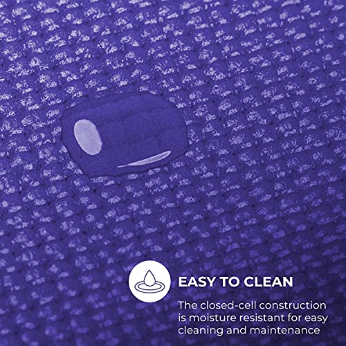 Voyage 5mm Studio Yoga Mats, 4 Pack, 72x24in - color: Purple