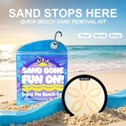 Sand Remover for Beach Towels - Soft Quick Clean Mitt for Kids & Adults | Removes Sand in Seconds,Gentle on Skin,Reusable & Washable,Beach Vacation Essential,Perfect for Beach, Pool & Camping - color: Yellow Flower
