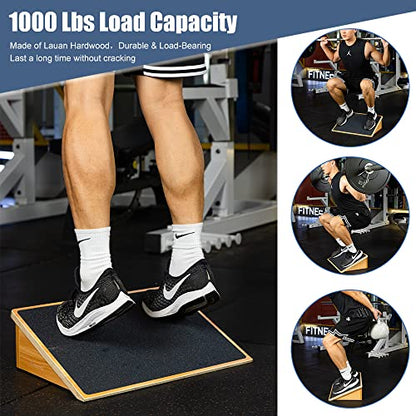strongtek pro balance board & incline slant board – elite stability & squat training kit