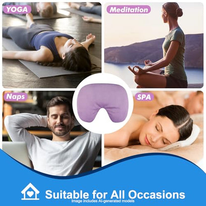 Atsuwell Sinus Mask Microwavable, Heated Eye Masks for Dry Eyes, Pink - color: Pink