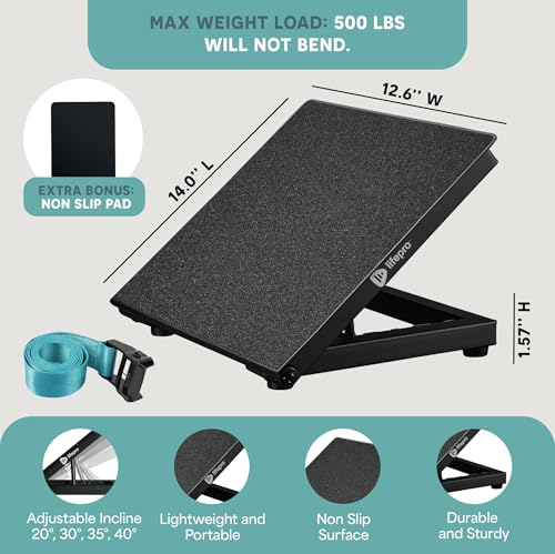 Lifepro InclineX Slant Board for exercise — Adjustable Calf Stretch Board
