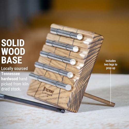 TreeWorks Chimes Energy Chime, 5 Notes –– MADE IN U.S.A. –– For Meditation, Classrooms, Sound Healing or Yoga, Includes Mallet - size: Five Notes