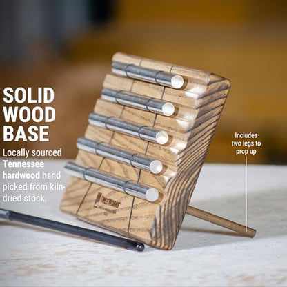 TreeWorks Chimes Energy Chime, 5 Notes –– MADE IN U.S.A. –– For Meditation, Classrooms, Sound Healing or Yoga, Includes Mallet - size: Five Notes