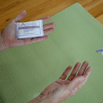 Aurorae Yoga Non Slip Rosin Bag. Keeps hands dry and prevents slipping. Made in USA