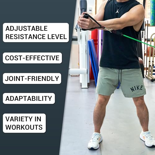 TheFitLife Resistance Bands Set with Handles, Door Anchor and Ankle Straps | Workout Bands for Muscle Strength Training, Home Gym Fitness, Full Body Exercise for Men, Women, Pilate, and Physical Therapy